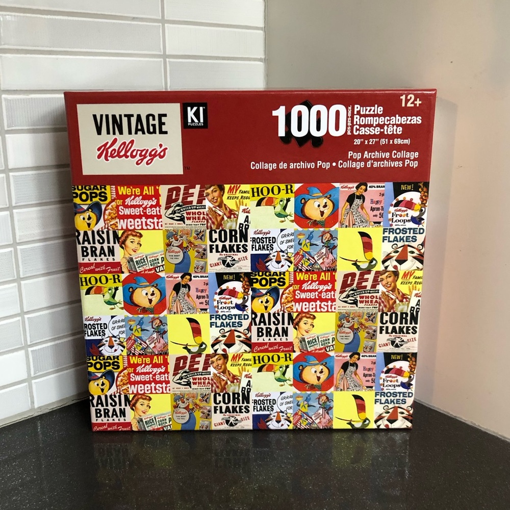 Vintage Kelloggs 1000 piece Pop Archive puzzle